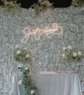 White stylish wedding